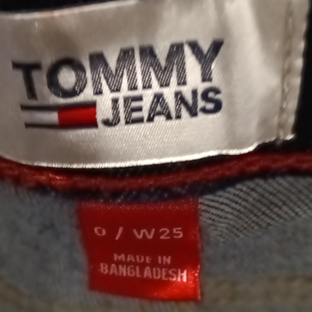 NWT TOMMY JEANS skinny mid rise ankle stretch jeans Size 0/25